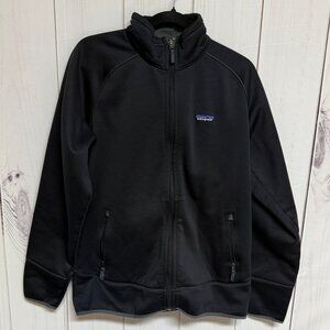 Patagonia Men’s Tech Fleece Jacket Black Large EUC Full Zip Style 26155